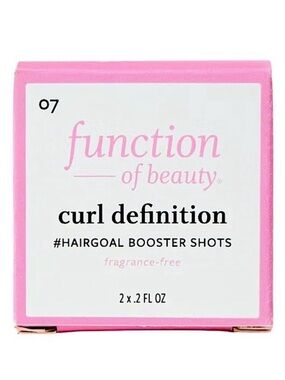 3/$12 Function of Beauty Curl Definition Hair Goal Booster Shots